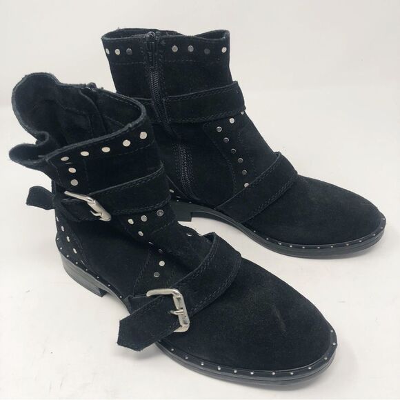 STEVEN BY STEVE MADDEN | Black Suede Studded Zephyr Boots Women’s Size 8.5 - Picture 8 of 11